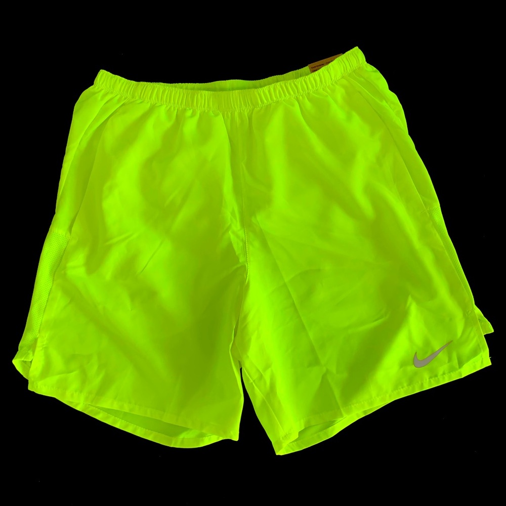 NIKE Volt Green Running Shorts